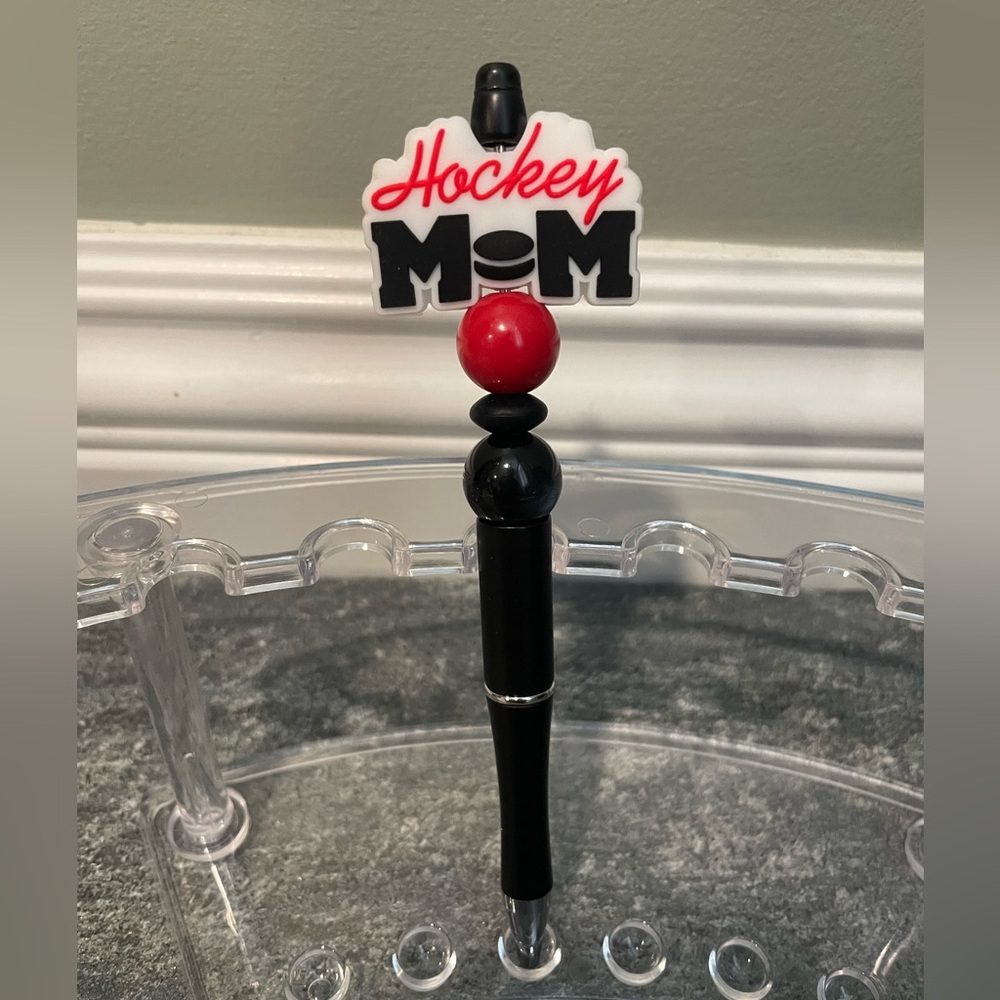 Hockey Mom Homemade Beadable Pen